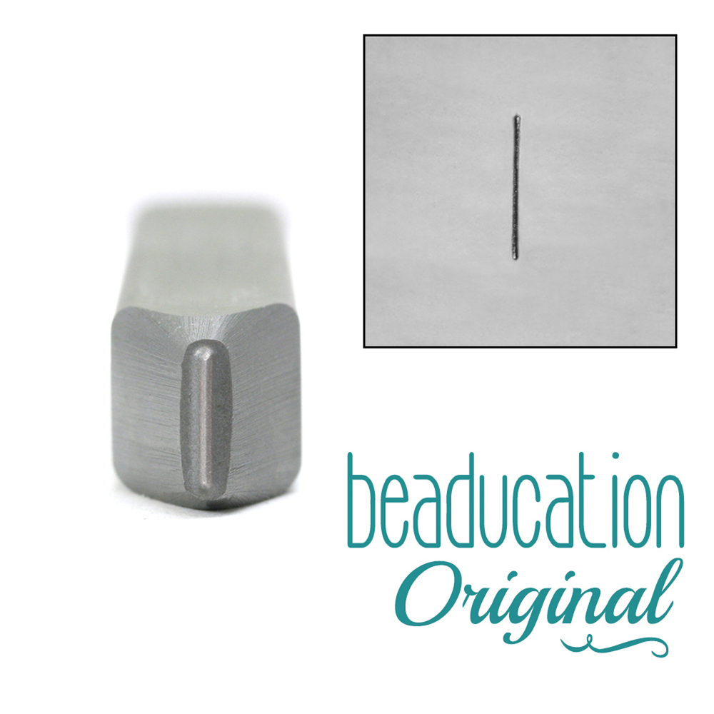 Metal Stamping Tools Line Slash Metal Design Stamp, 6.5mm - Beaducation Original